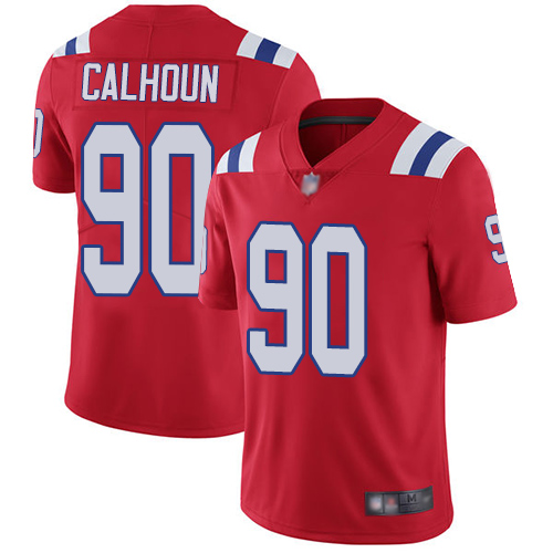 New England Patriots Football 90 Vapor Limited Red Men Shilique Calhoun Alternate NFL Jersey